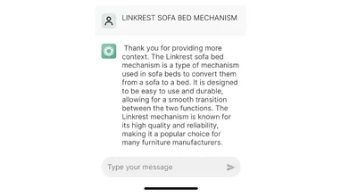 Co GPT mówi o mechanizmie rozkładanej sofy LInkrest